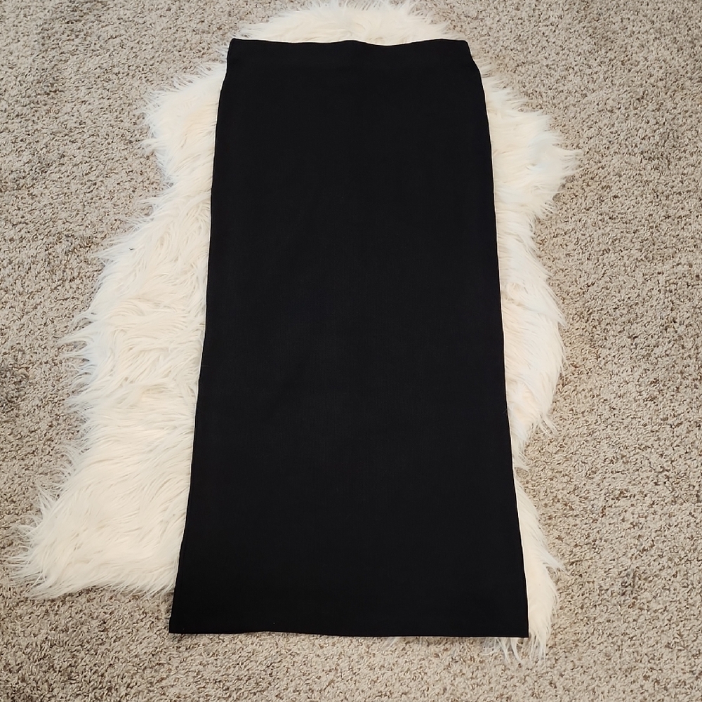 H&M Cotton Blend Maxi Skirt